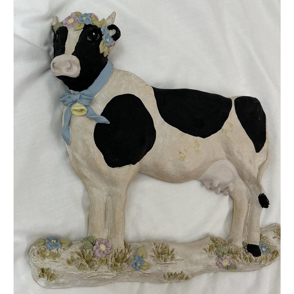 June Sears For J II Designs California ~ Holstein Cow Wall Hanging Decor ~ USA - Picture 2 of 11